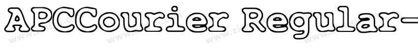 APCCourier Regular字体转换